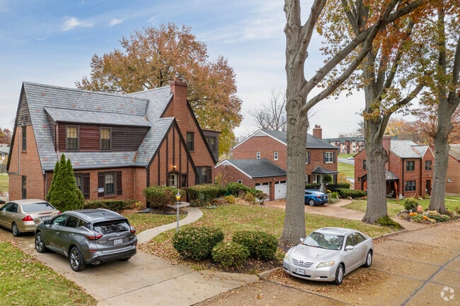 Large single-family homes with tree-lined streets are a common sight in Pasadena Hills.