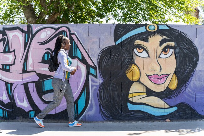 Murals line the streets of Pittman.