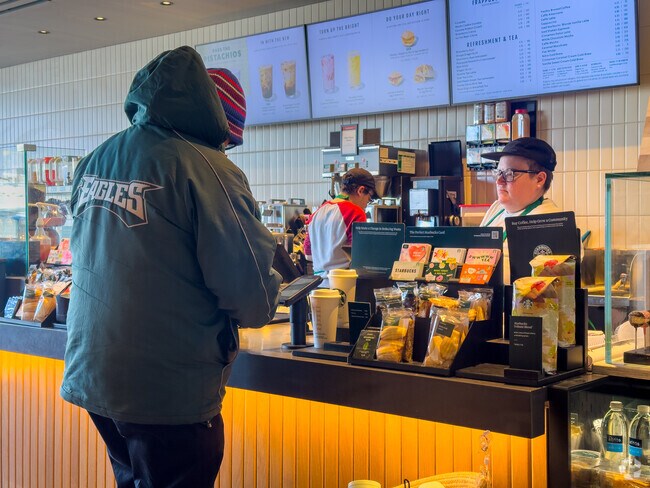 Starbucks is one of many coffee shops in Conshohocken.