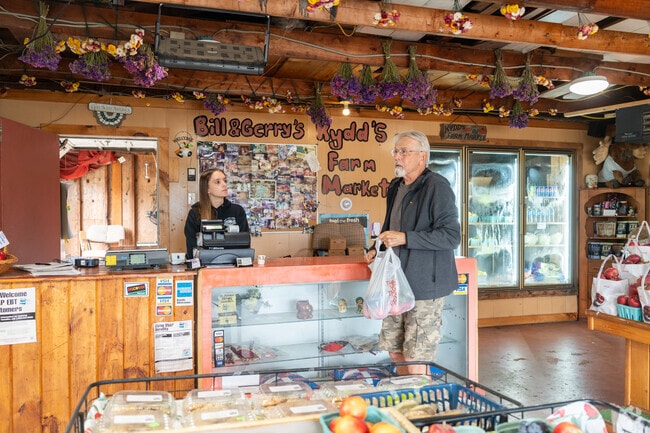 Various goods and groceries are available nearby at Bill & Gerry's Farm Market in Cambria.