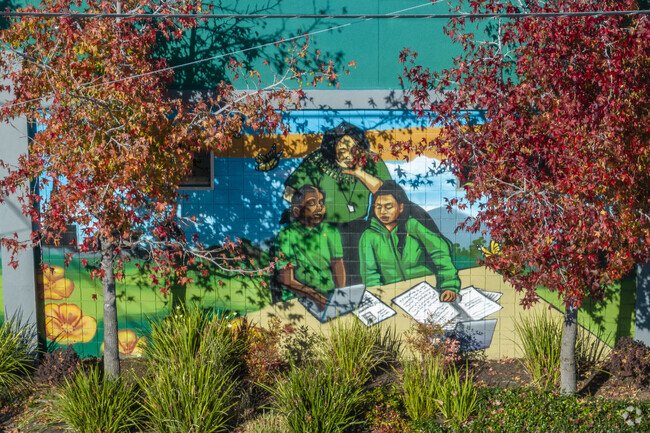 Lodestar is covered in beautiful hand painted murals.