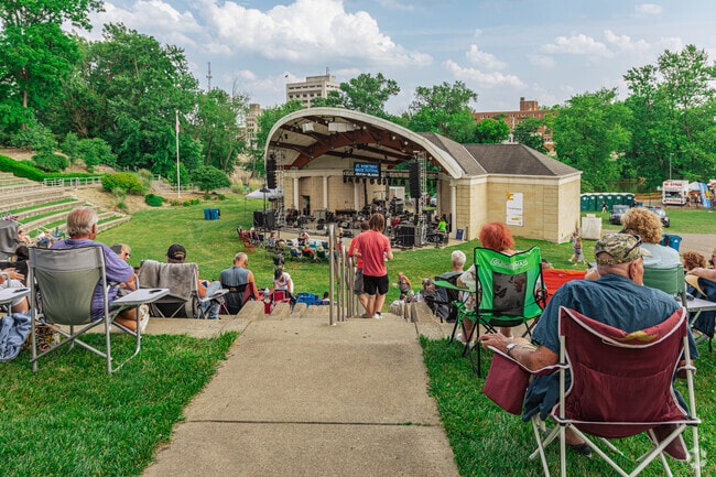 Residents of Warren and surrounding neighborhoods pack the amphitheater at Perkins Park for concerts on summer nights.