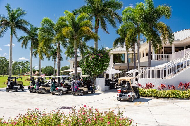 Quail Creek features a large clubhouse with indoor and outdoor dining, club rooms, and more.