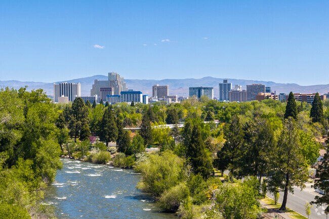 Mayberry is characterized by the bordering Truckee River and ease of travel to Downtown Reno.