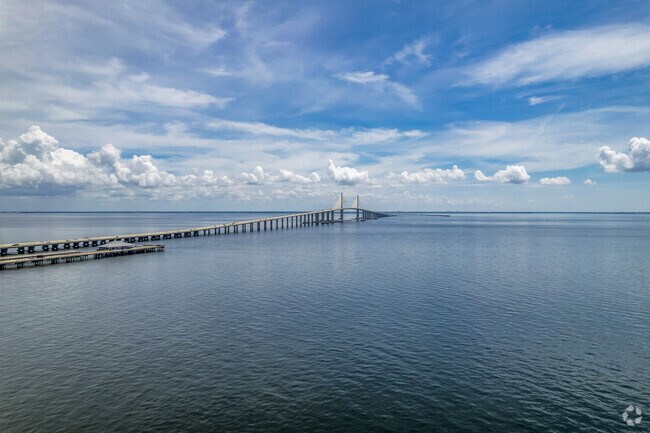 The skyway bridge takes you from St.Pete to Bradenton, FL & is only 10 minutes from Coquina Key.