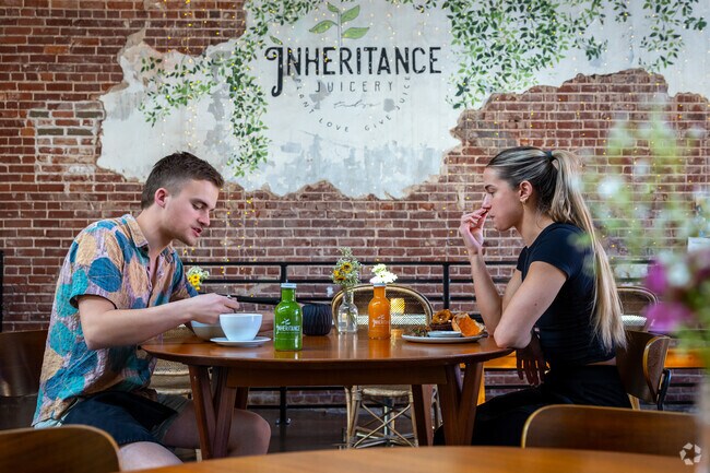 Inheritance Juicery is a restaurant that serves high quality organic vegan food.