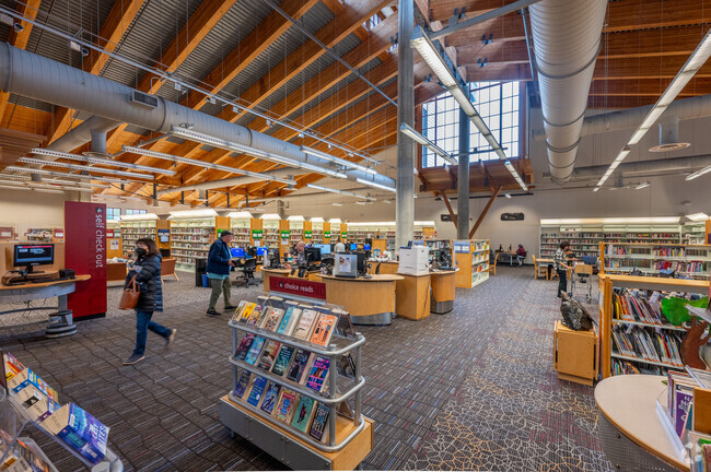 Check out a book at the Issaquah Public Library next to Squak Mountain.