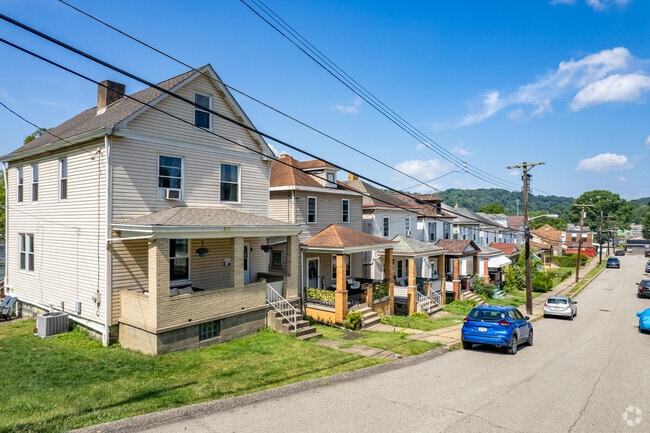 Rows of homes line the streets of East Carnegie creating a tight knit neighborhood.