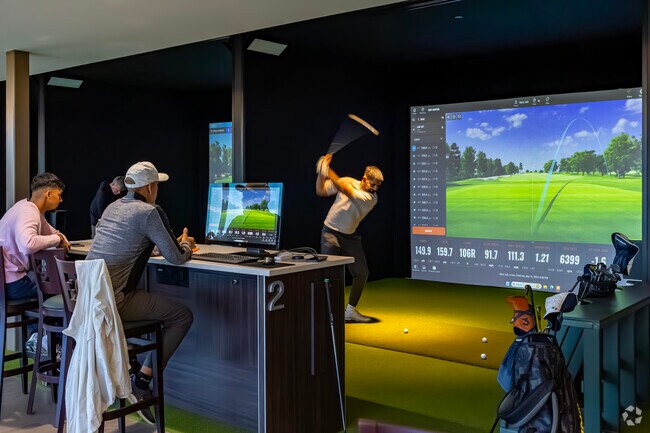 Golfers can practice their swing in any weather at Eagle Crest in Ypsilanti Township.