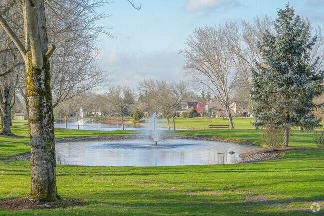 Claremont Golf Course offers views of ponds from the green.