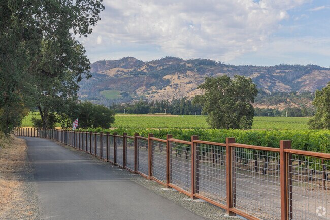 Deer Park residents can commute on the beautiful Napa Valley Wine Trail.