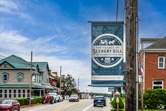Scenery Hill is a great place to shop, dine, and stay for a while.