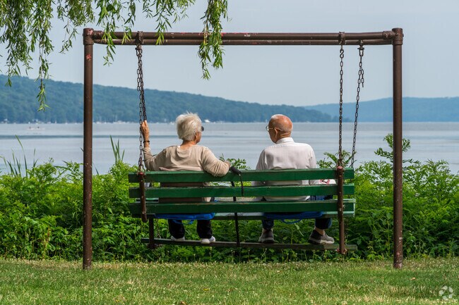 Residents of South Side Ithaca often come to Stewart Park to gaze at the majestic Cayuga Lake.