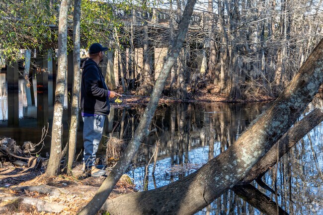 The Pocotaligo River offers nearby fishing access for Stone Hill locals.