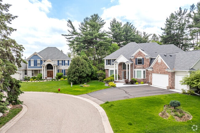 A selection of newer two-story homes can be found in the neighborhoods surrounding the lakes.