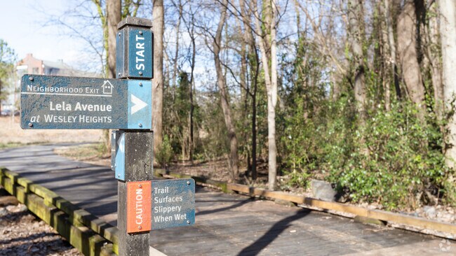 Wesley Heights features serene parks that serve as peaceful retreats within the urban landscape.