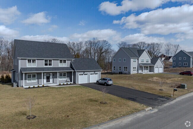Ample space and two-car garages are the norm on Ridgewood Club Road in Prospect.