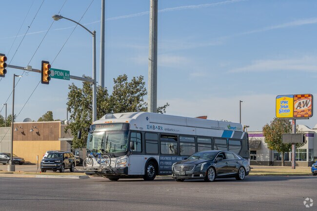 Macklanburg Park residents have Embark bus stops within a half-mile on Pennsylvania Ave.