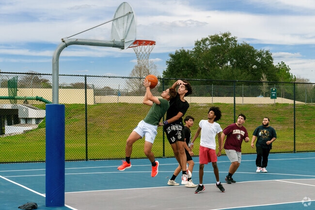 Enjoy a game of basketball at Goldenrod's numerous parks.