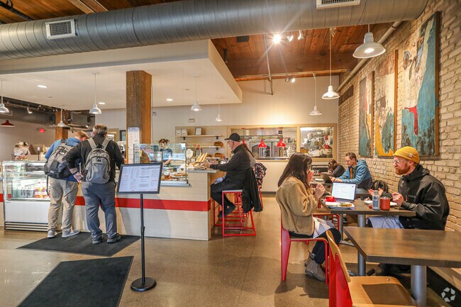 Field & Fire Cafe in Belknap Lookout has house roasted coffee and freshly made breakfasts.