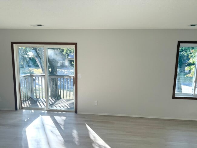 Sunny, open living room