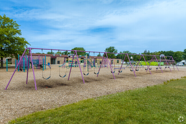 There are plenty of swings at Violet Elementary School in Saint Clair Shores.