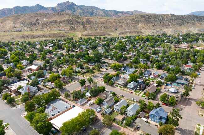 Mountain views surround Park Center with vistas in nearly every direction.