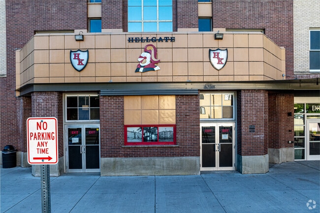 Hellsgate High School in Missoula has a beautiful brick gymnasium.