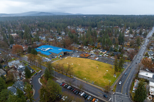 Roosevelt elementary sits about 10 minutes from downtown Spokane.