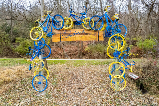 Bike riders love to pass through and sometimes camp out near the trail in West Newton.