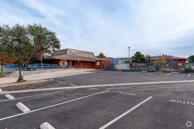 The parking lot at Diamond Point Elementary School in Diamond Bar