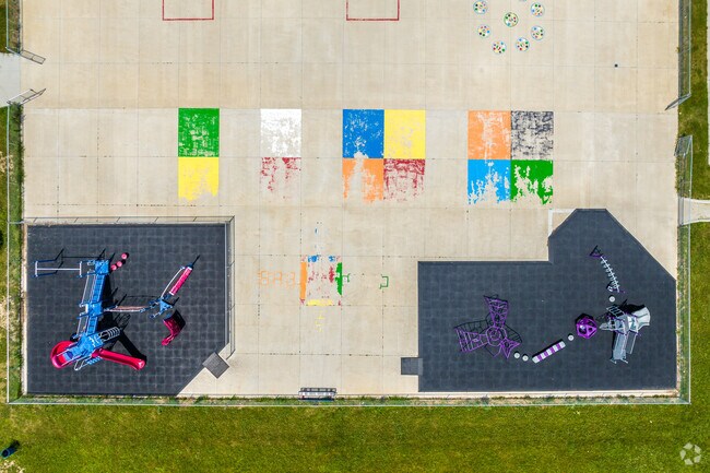 Jordan Park's Lovejoy Elementary has lots of playground space for outdoor fun and learning.