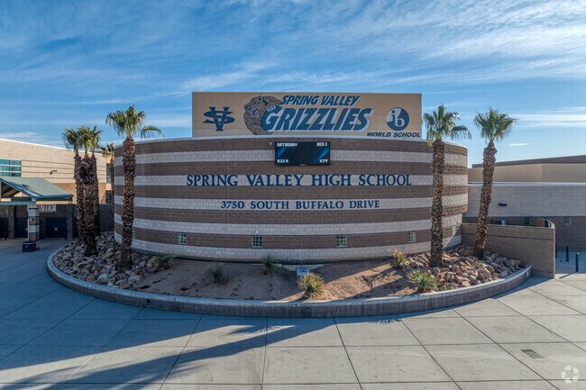 Spring Valley High School, grades 9 through 12, is a part of the Clark County School District.
