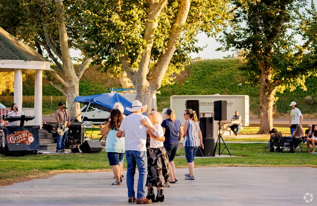 People love to dance at Concert in the Park in the City of Ceres.