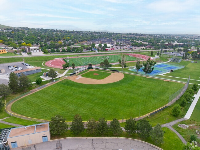 Green Mountain High School has sports fields.