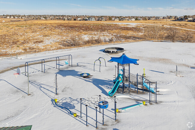Northridge Elementary School in Highlands Ranch, CO on a winter afternoon.