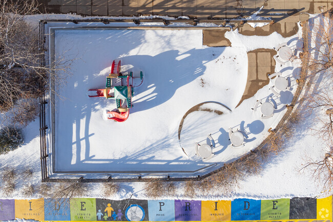 Northridge Elementary School in Highlands Ranch, CO on a winter afternoon.