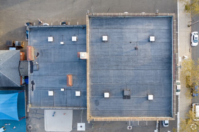 A top down view of St Francis & St Rose Of Lima School.
