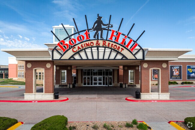 Many residents take a break during a long road trip at the Boot Hill Casino & Resort in Dodge City.
