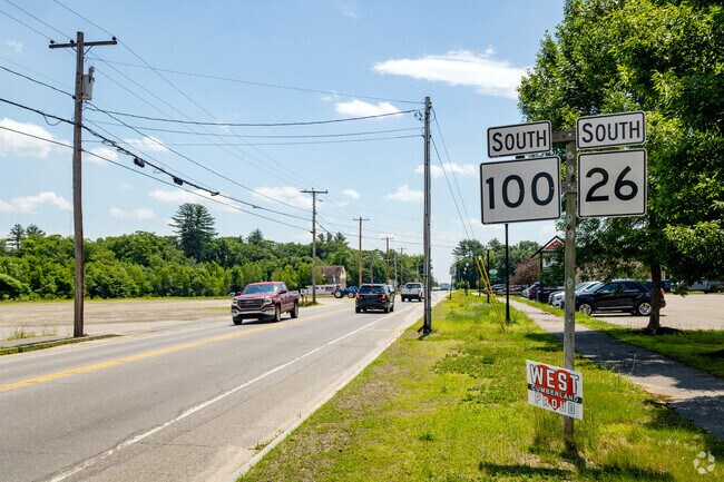 Take Route 100/26 South to nearby Portland.