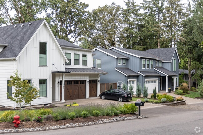 Modern construction can be spotted throughout the Palisades neighborhood.