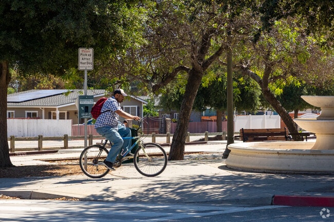 Residents of Piru enjoy the warm weather and the peaceful streets.