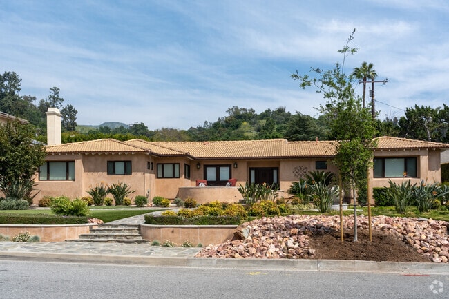 Single-story, Spanish-style homes are among many homes in Glendora.