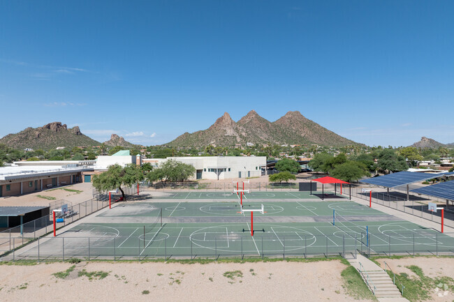 Pistor Middle School has many basketball courts for kids to enjoy.