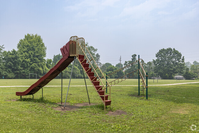 Johnson Upper Elementary School playground and sports field in the city of Westland.