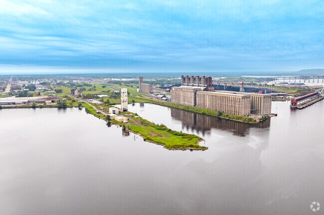 The North End neighborhood is home to the Superior Port and manufacturers.