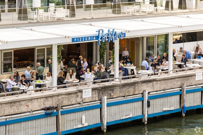 Portofino is one of the most popular riverfront dining options in River North.