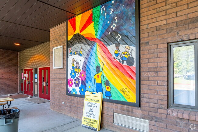 Wall art at Thomas Knoles Jr Elementary.