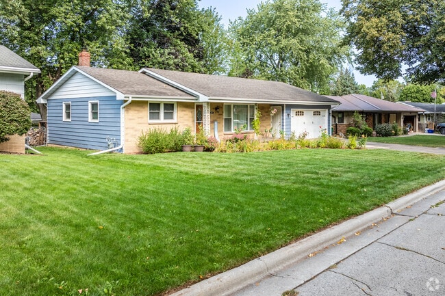 Ranch style home line the streets of the Firemans Park neighborhood.