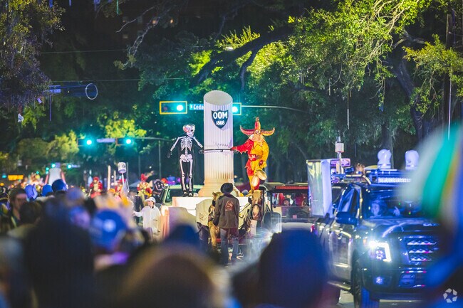 Many Leinkauf residents enjoy the annual Mardi Gras parades in Downtown Mobile.
